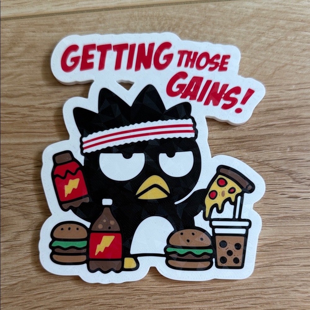 Magnetic Badtz Maru decal
